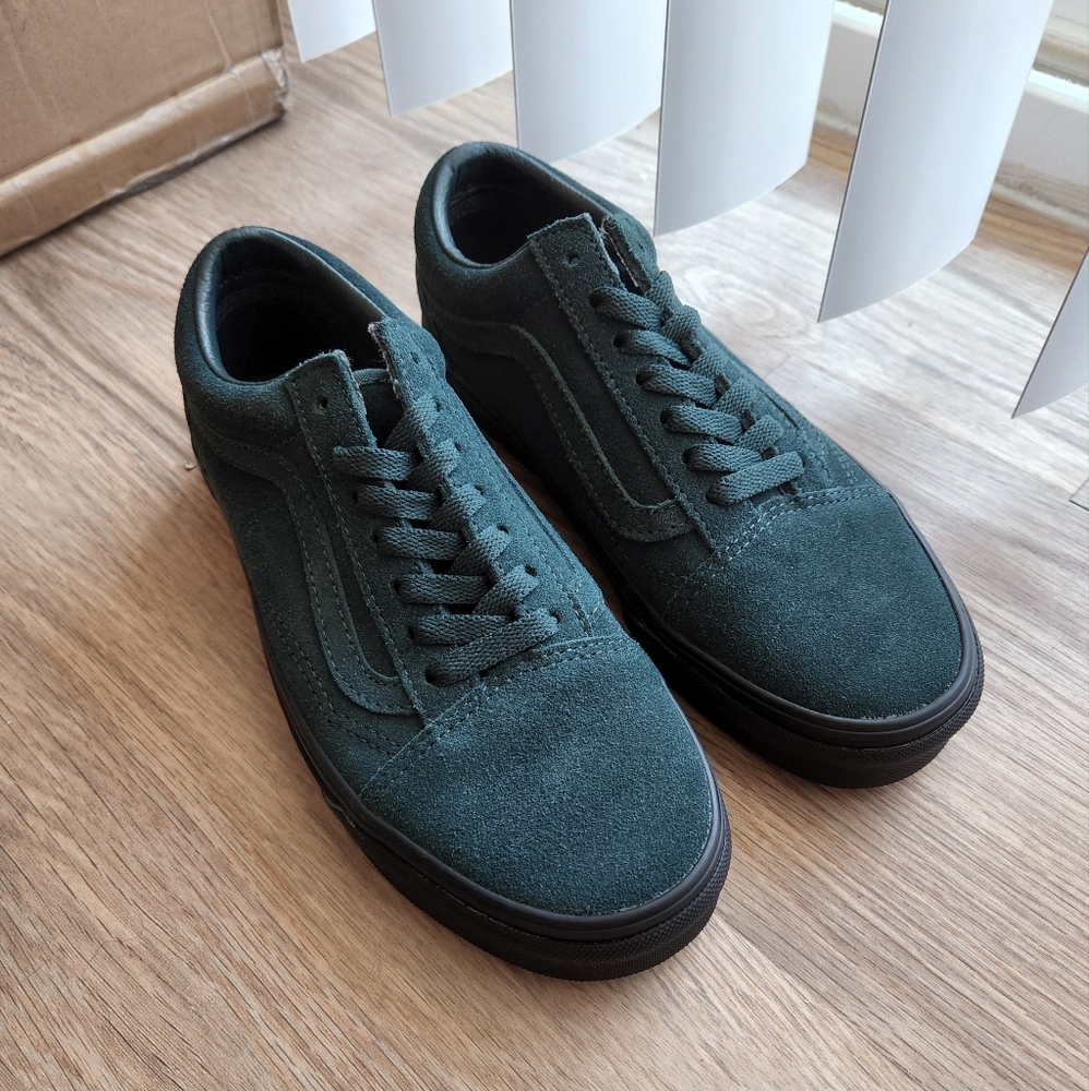 Green Suede Old Skool Vans